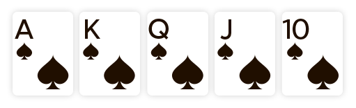 Example of Royal Flush in poker